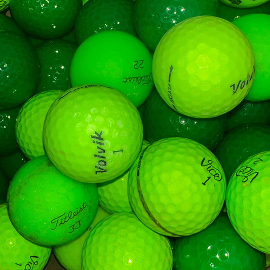 Grüne Golfbälle Mix