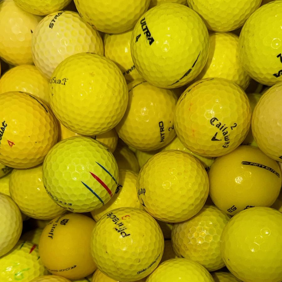 Gelbe Golfbälle Mix